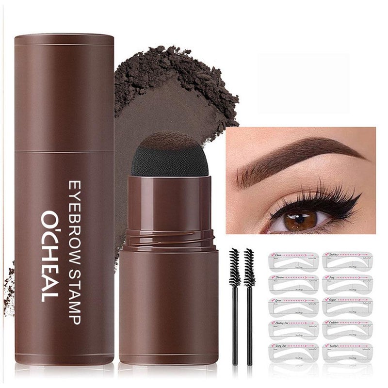 OCHEAL contouring eyebrow powder stick, eyebrow mascara, lazy person's eyebrow stamp, hairline contouring eyebrow powder stick